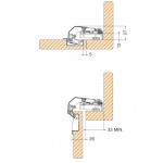 Special Blind Corner Hinge (Short Arm)